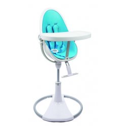 white-blue - Стульчик для кормления Bloom Fresco Chrome White / Black Comfort